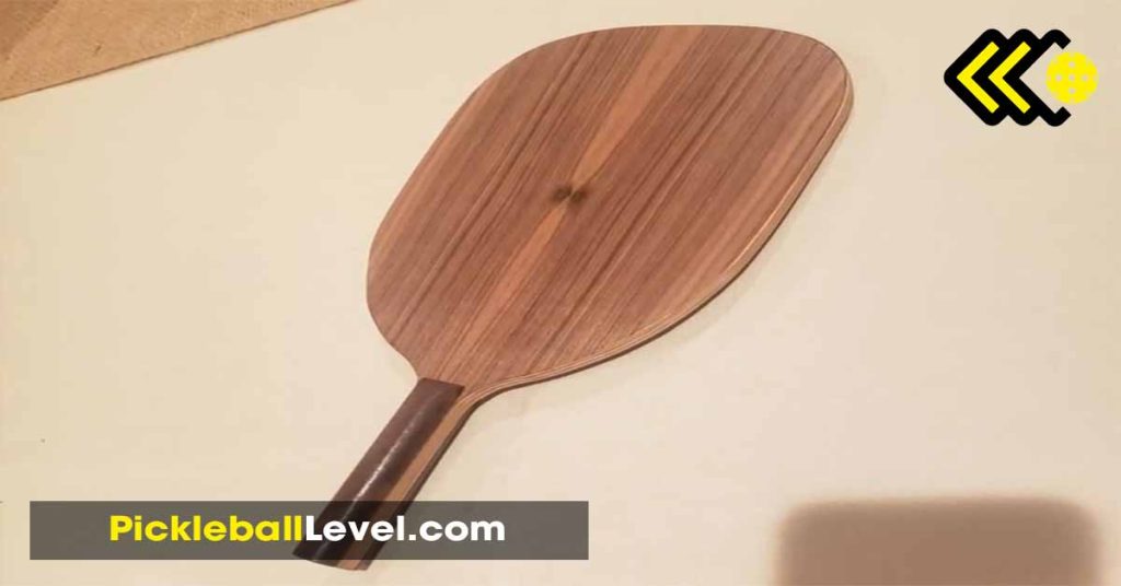 wooden pickleball paddle